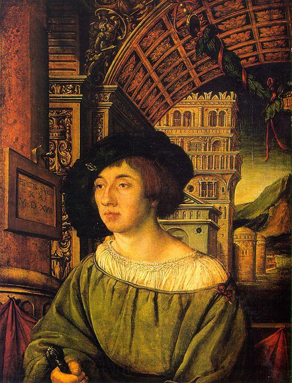 Ambrosius Holbein Portrait of a Young Man